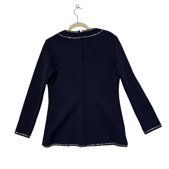 Vintage Rare 60's Mr. Mort Trompe L'oeil Bling shiny Rhinestones Top. Zip back. - Picture 2 of 16